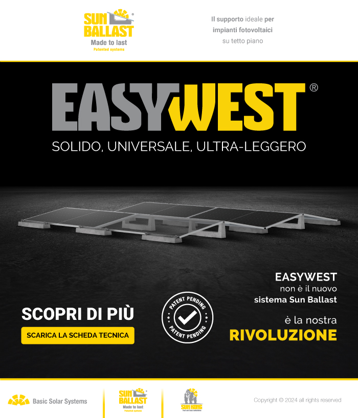 Scopri le nuove strutture EasyWest!  Leggere, solide e più maneggevoli