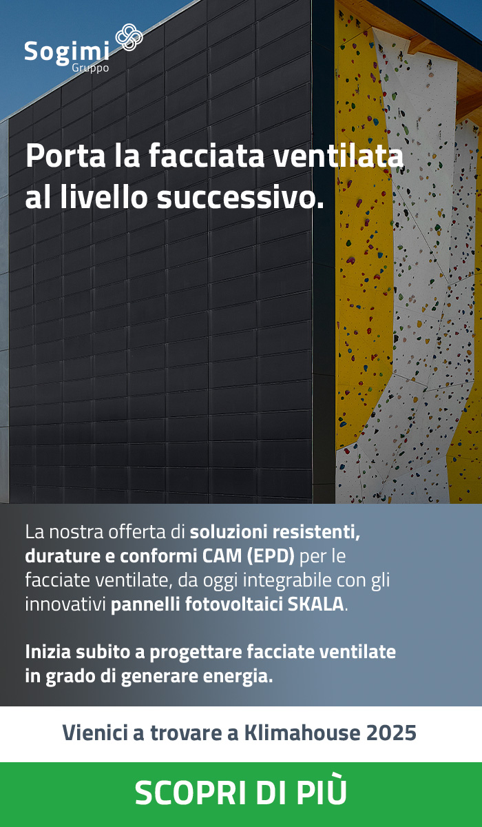 La facciata ventilata, da oggi ancora più sostenibile.