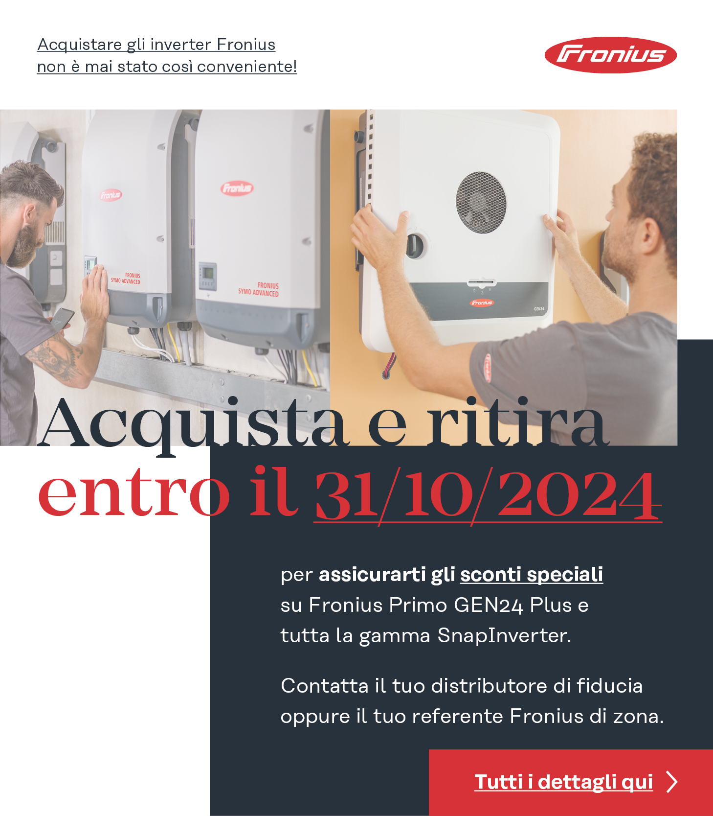 Inverter Fronius in promozione fino al 31/10/2024